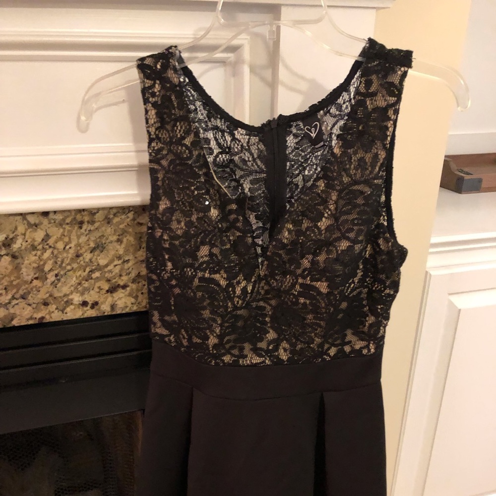 Formal black cocktail dress